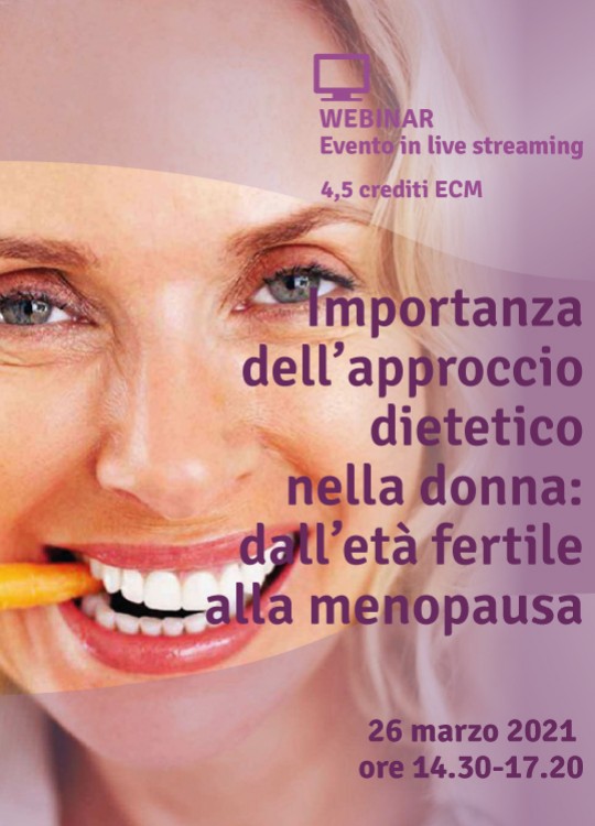 Importanza dell'approccio dietetico nella donna: dall'età fertile alla menopausa