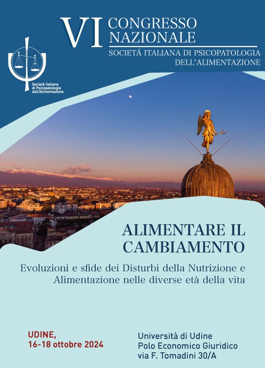 VI CONGRESSO NAZIONALE SIPAAlimentare il cambiamento. Evoluzioni e sfide dei Disturbi della Nutrizione e Alimentazione nelle diverse età della vita